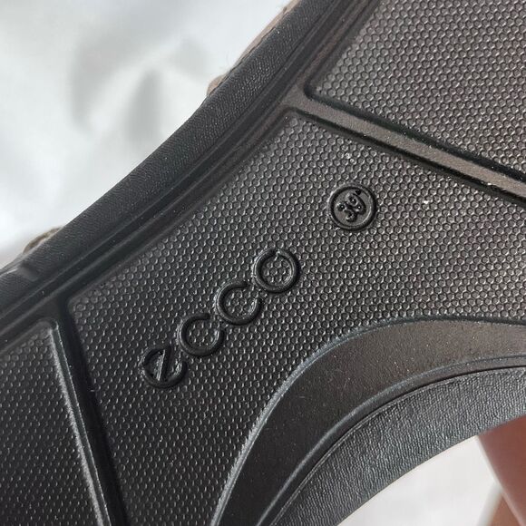 ECCO | Bluma Toggle Sandals Metallic Shine Elastic Laces Womens Size 39 US 8-8.5 - Picture 10 of 11